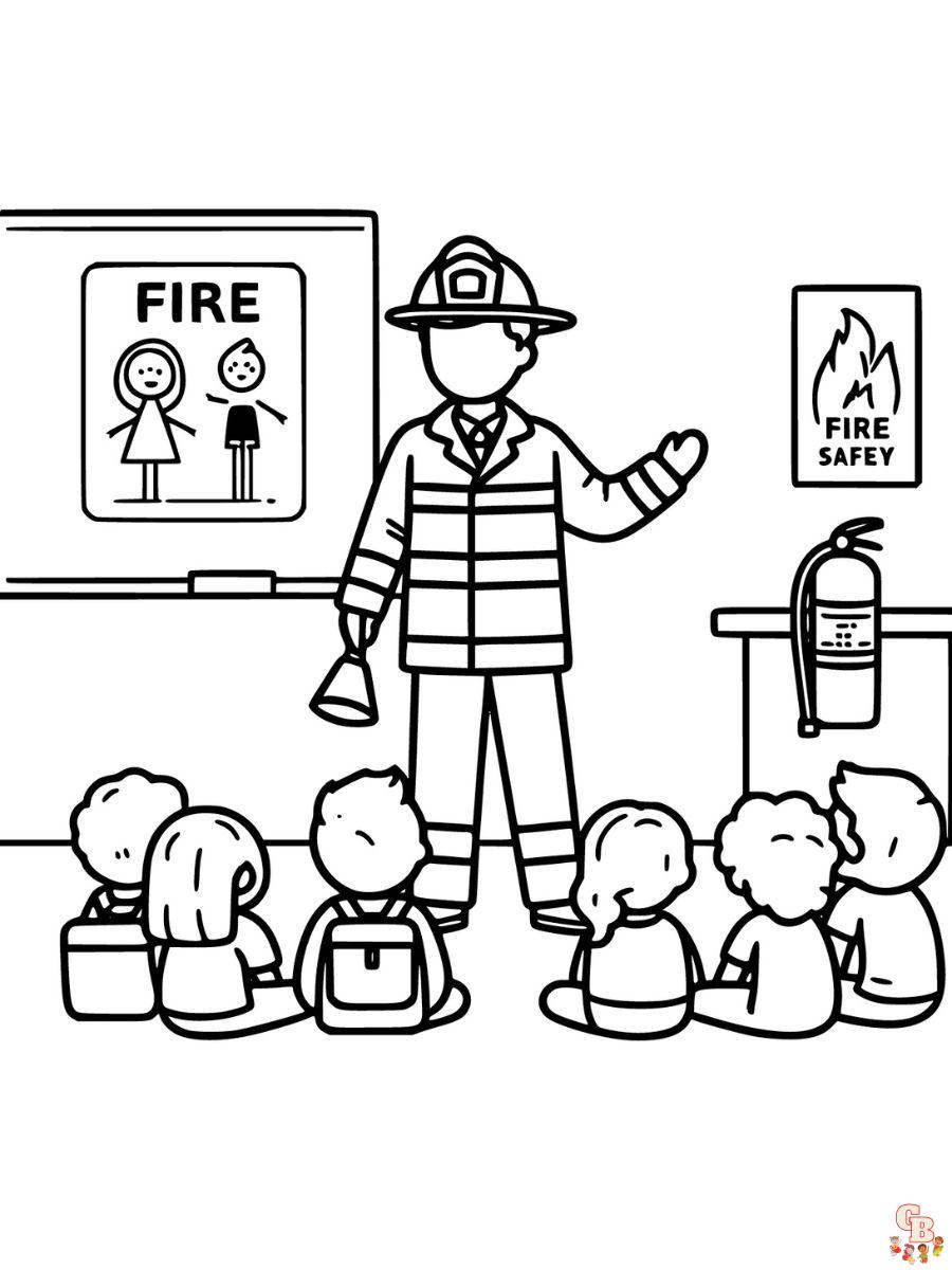 firefighters coloring pages