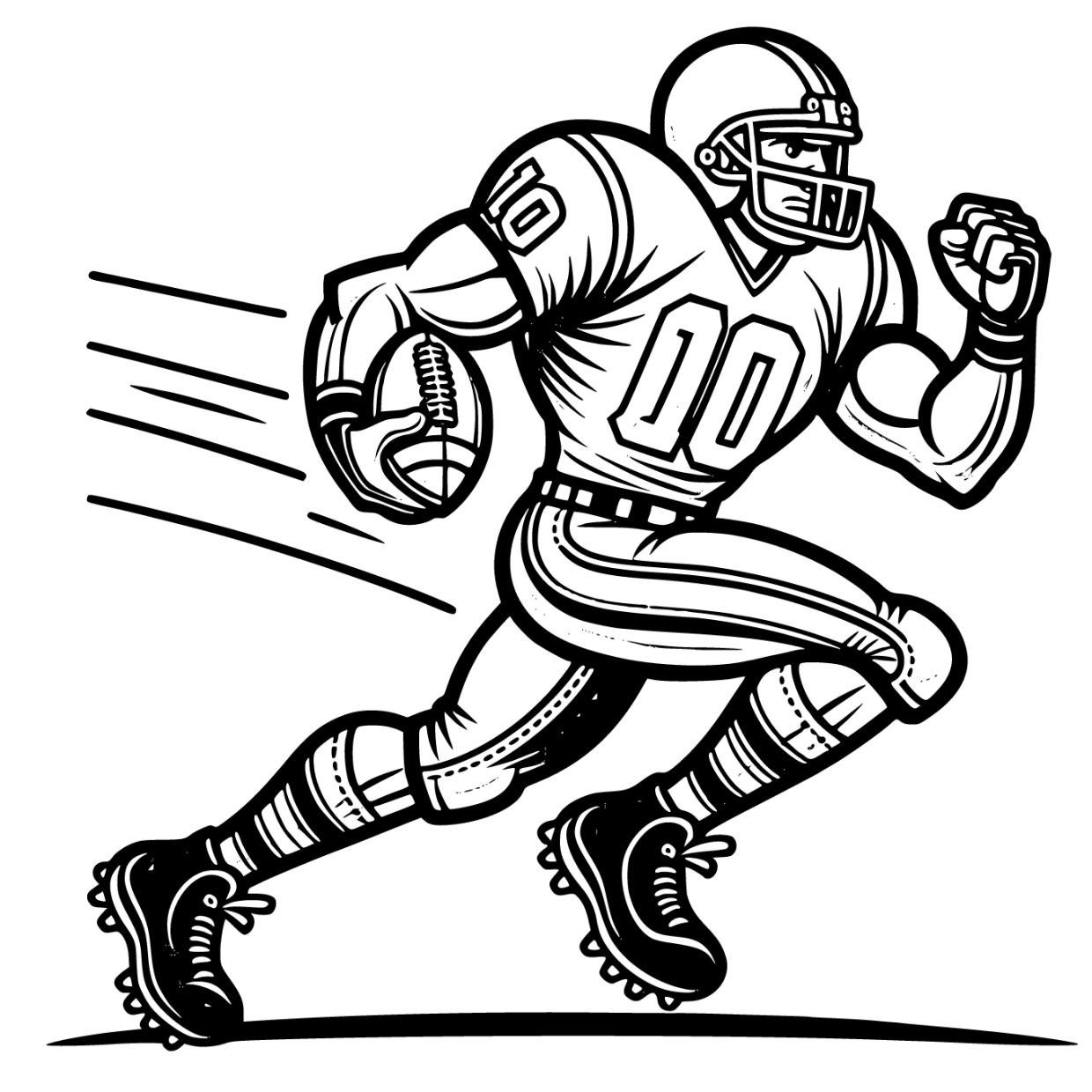 Printable American Football Coloring Pages Free