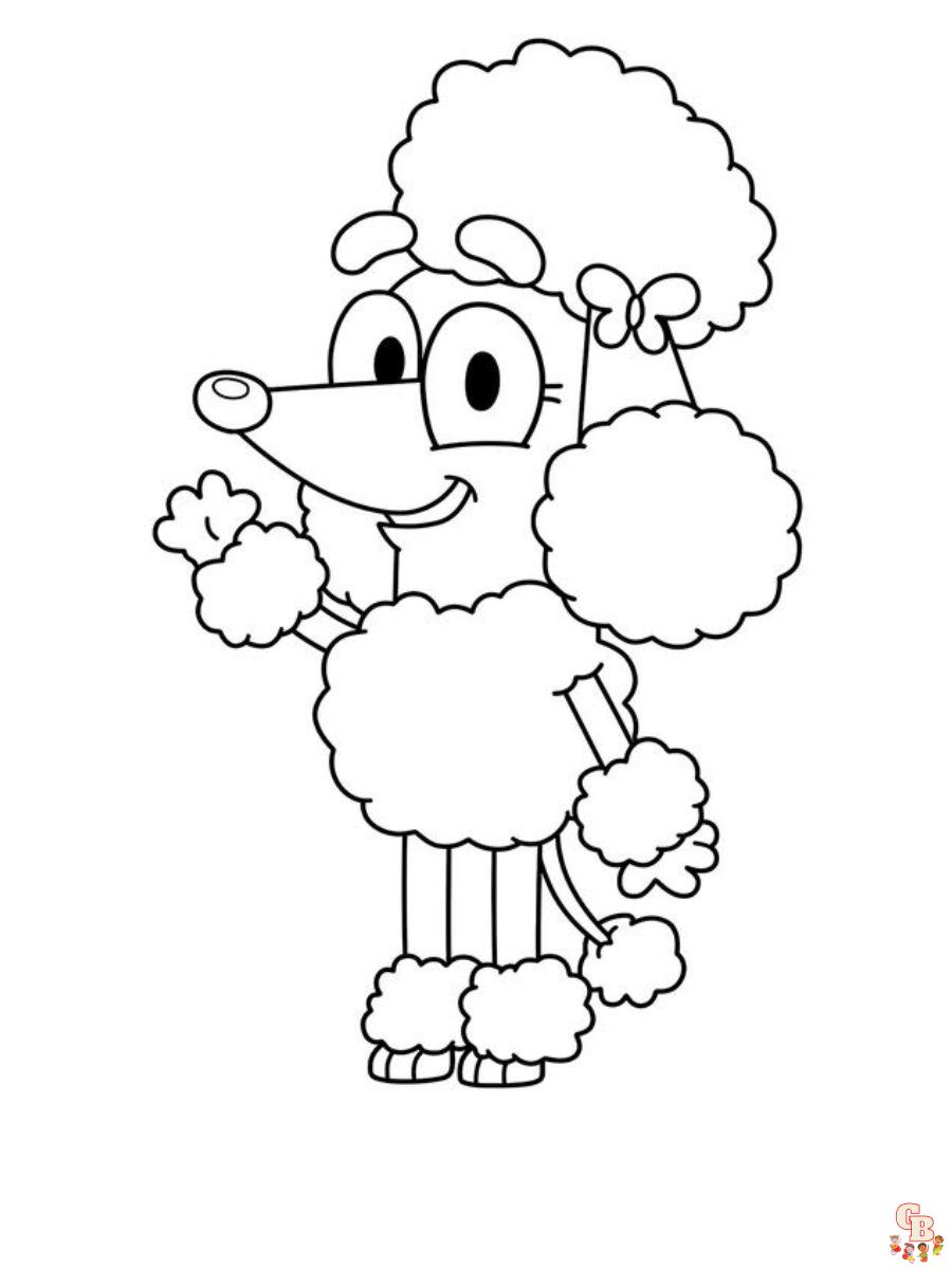 free bluey and friends coloring pages