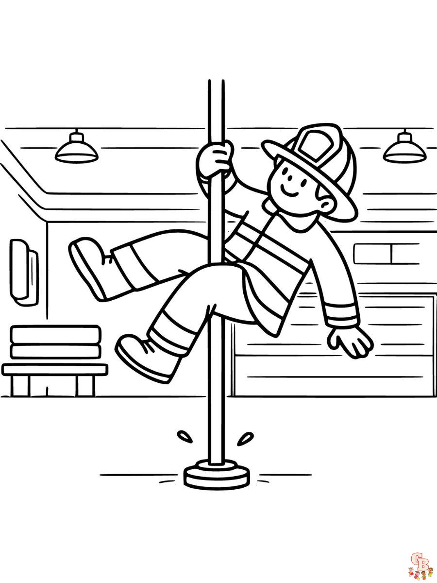 free firefighter coloring pages