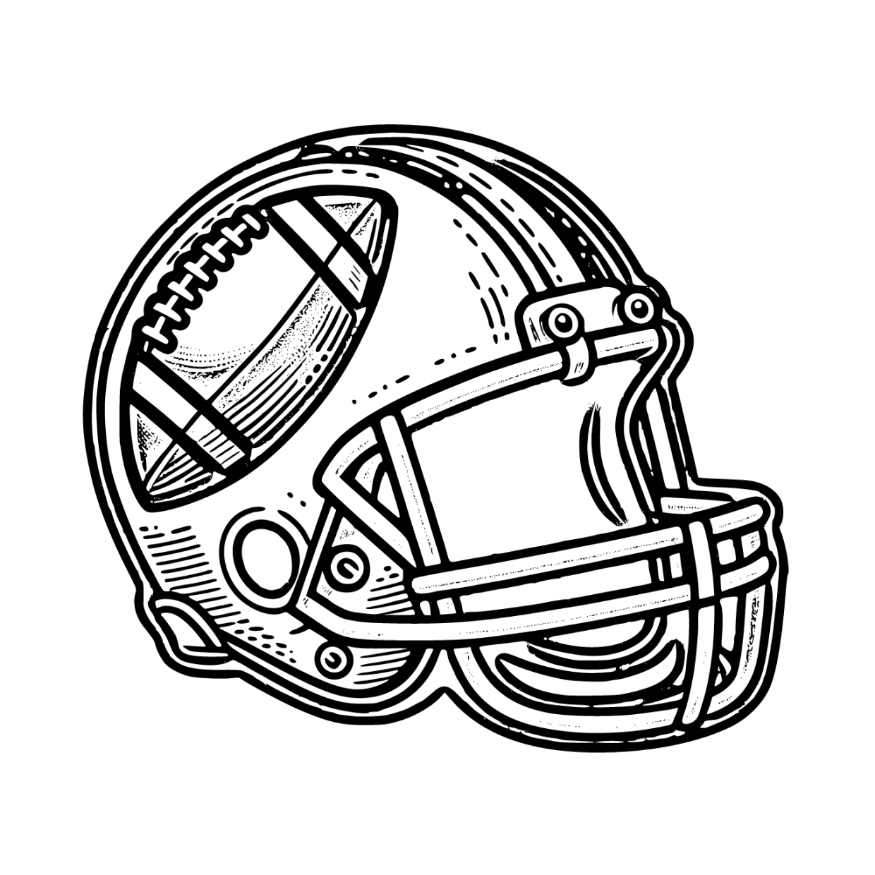 Printable American Football Coloring Pages Free