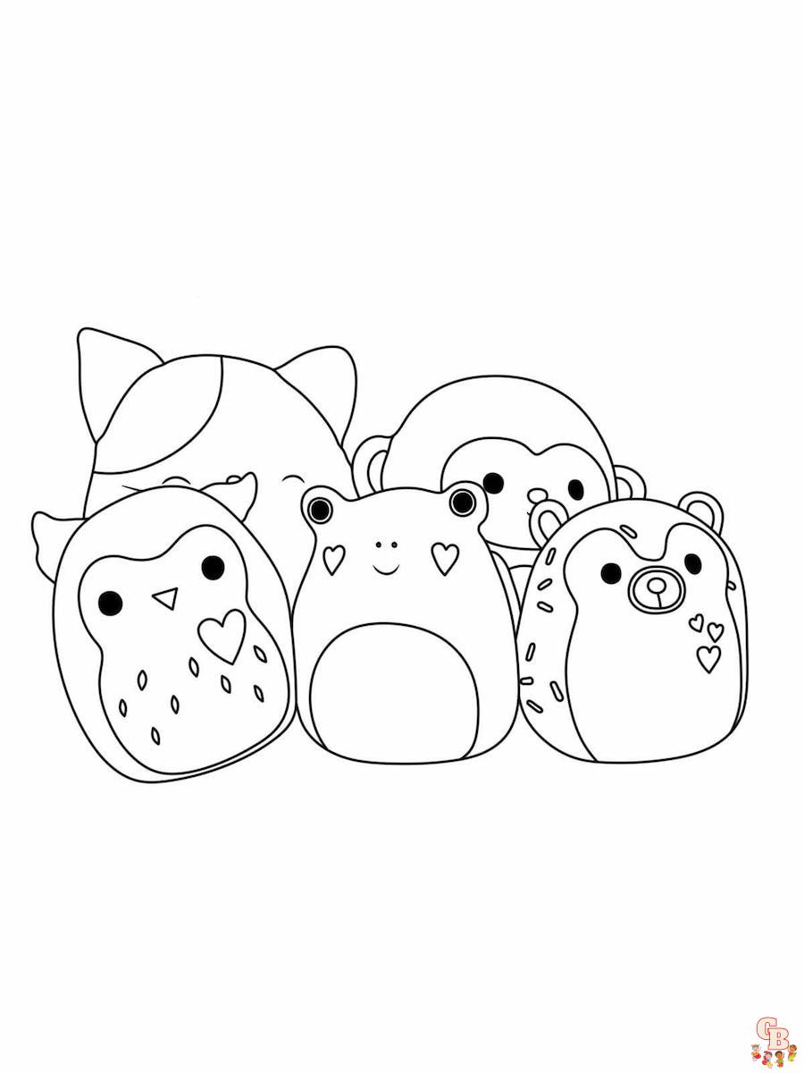 free printable squishmallow coloring page