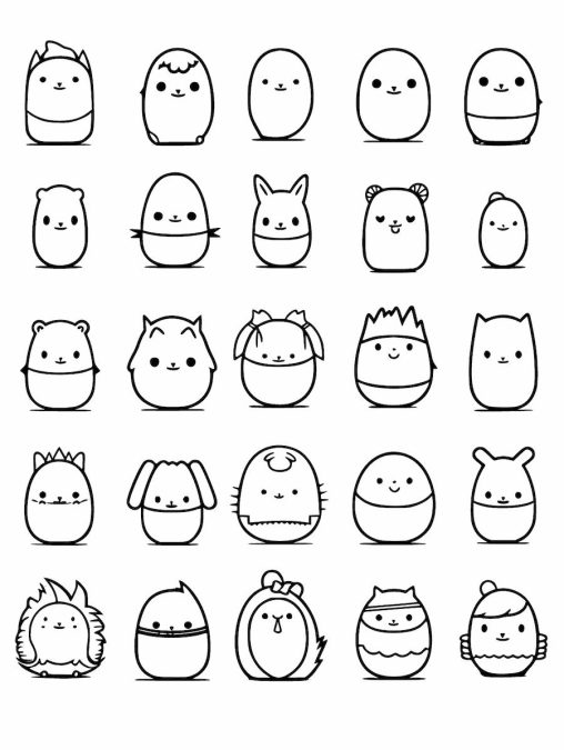 Squishmallows Coloring Pages for Kids | Free Printable Sheets