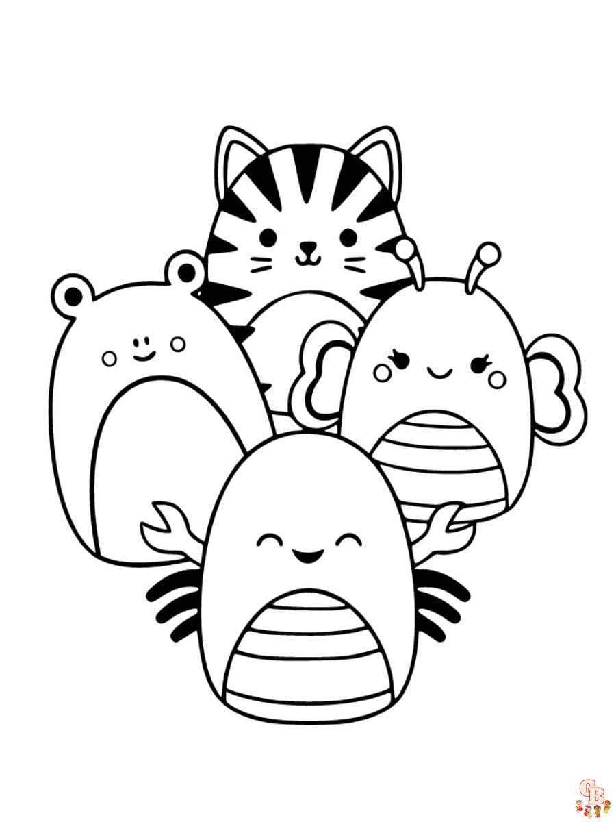 free squishmallow coloring pages