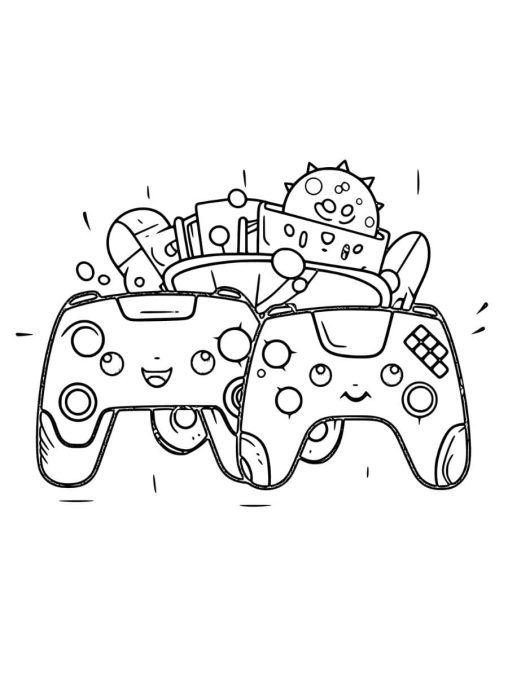 Printable Gaming Coloring Pages Free For Kids And Adults