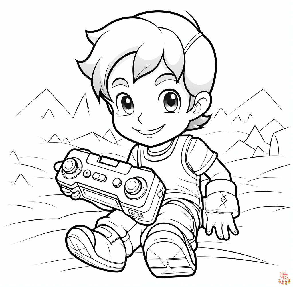 gaming coloring pages printable free