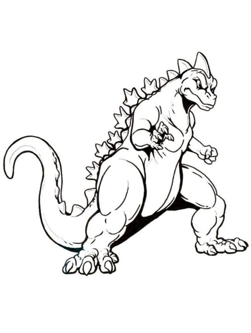 Get Roaring with Free Godzilla Coloring Pages from GBcoloring