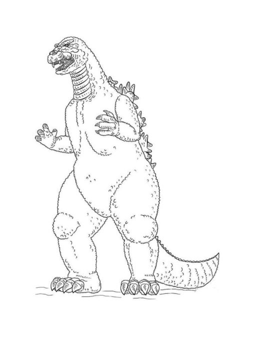 Get Roaring With Free Godzilla Coloring Pages From Gbcoloring