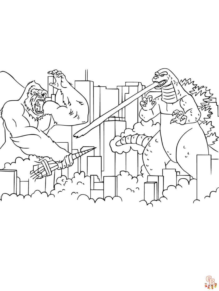 Godzilla Coloring Pages