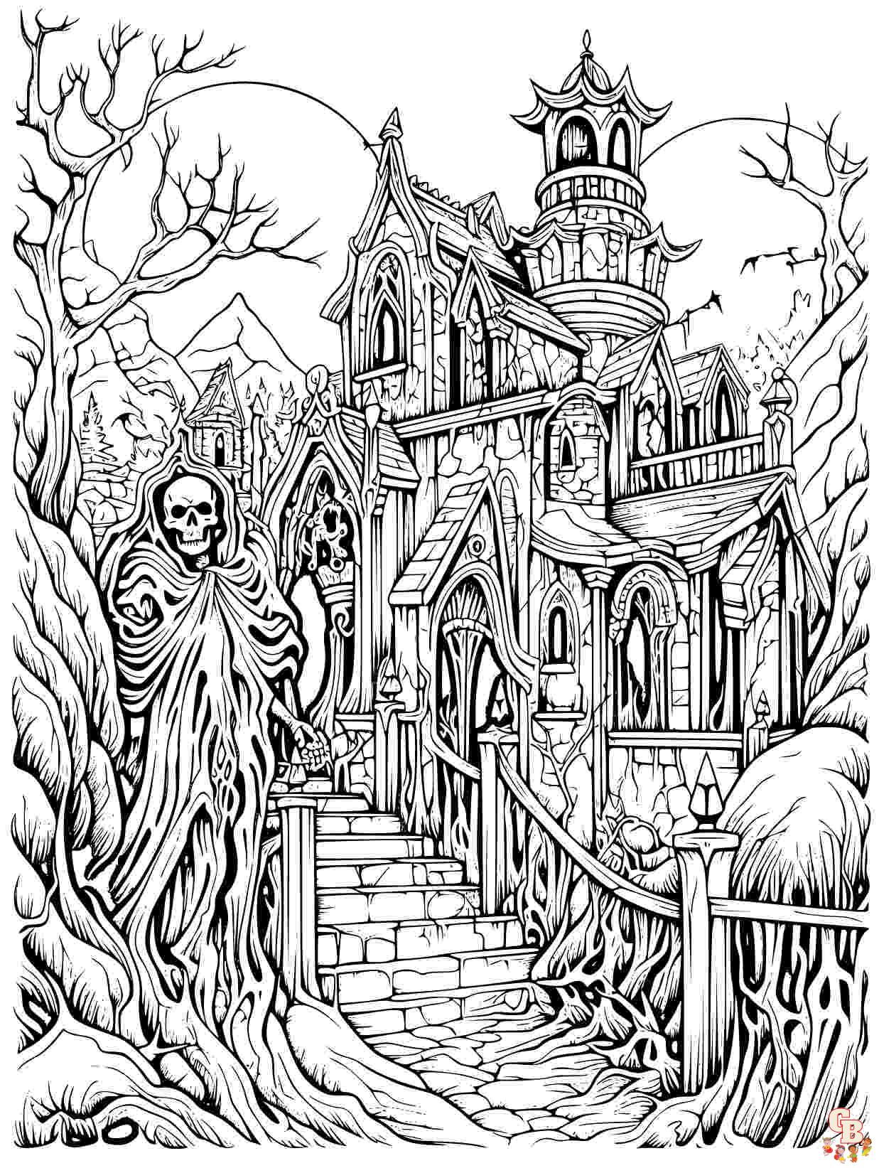 gothic Coloring Page