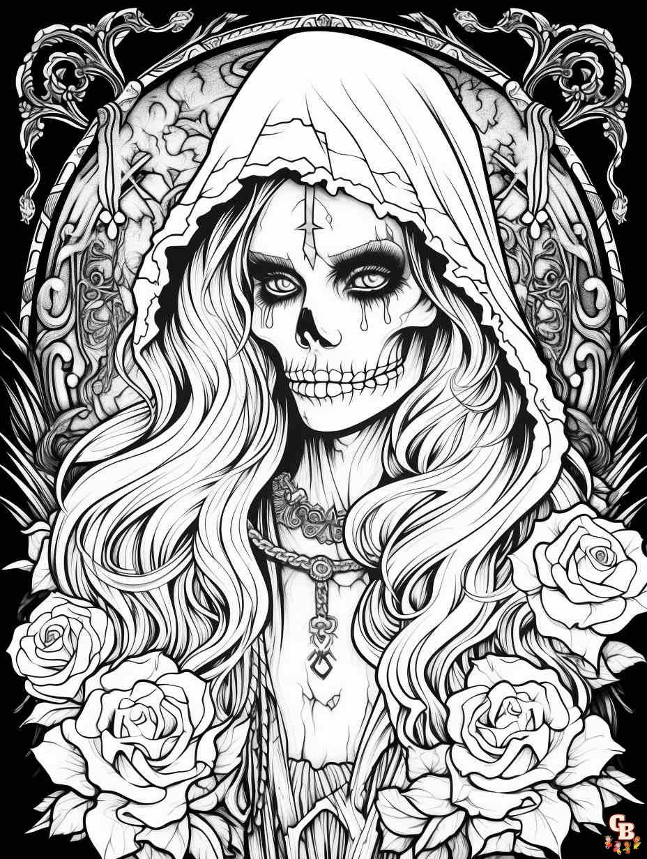 gothic coloring pages free