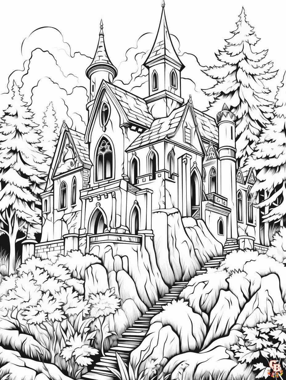 gothic coloring pages to print