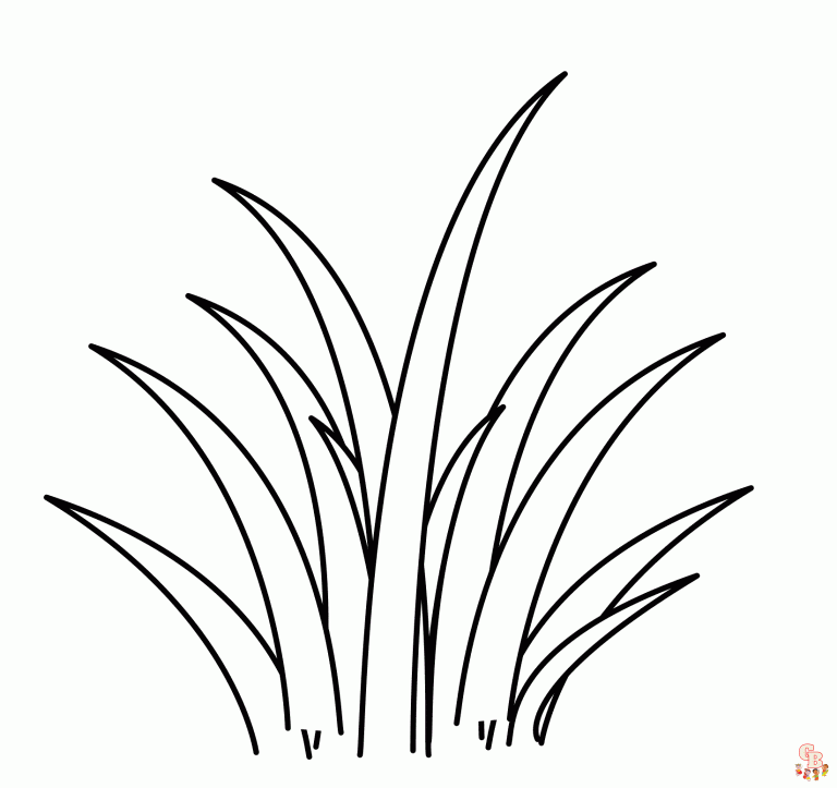 Printable Grass Coloring Pages Free For Kids And Adults