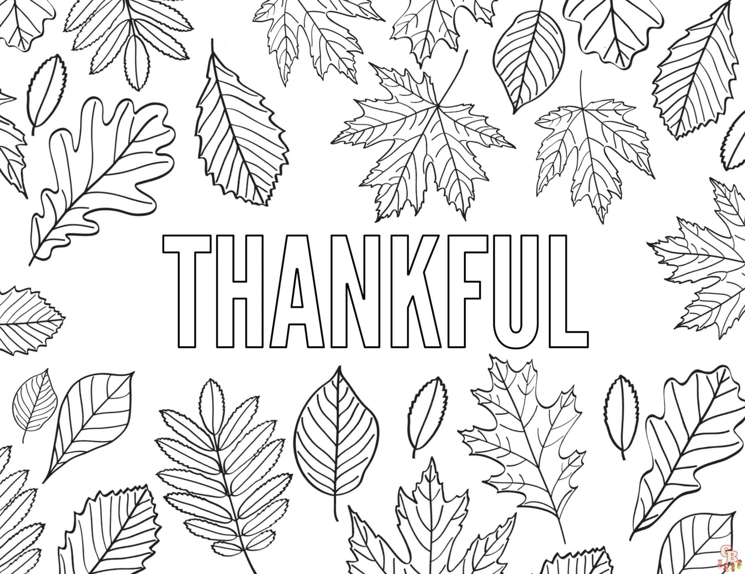 gratitude coloring pages free