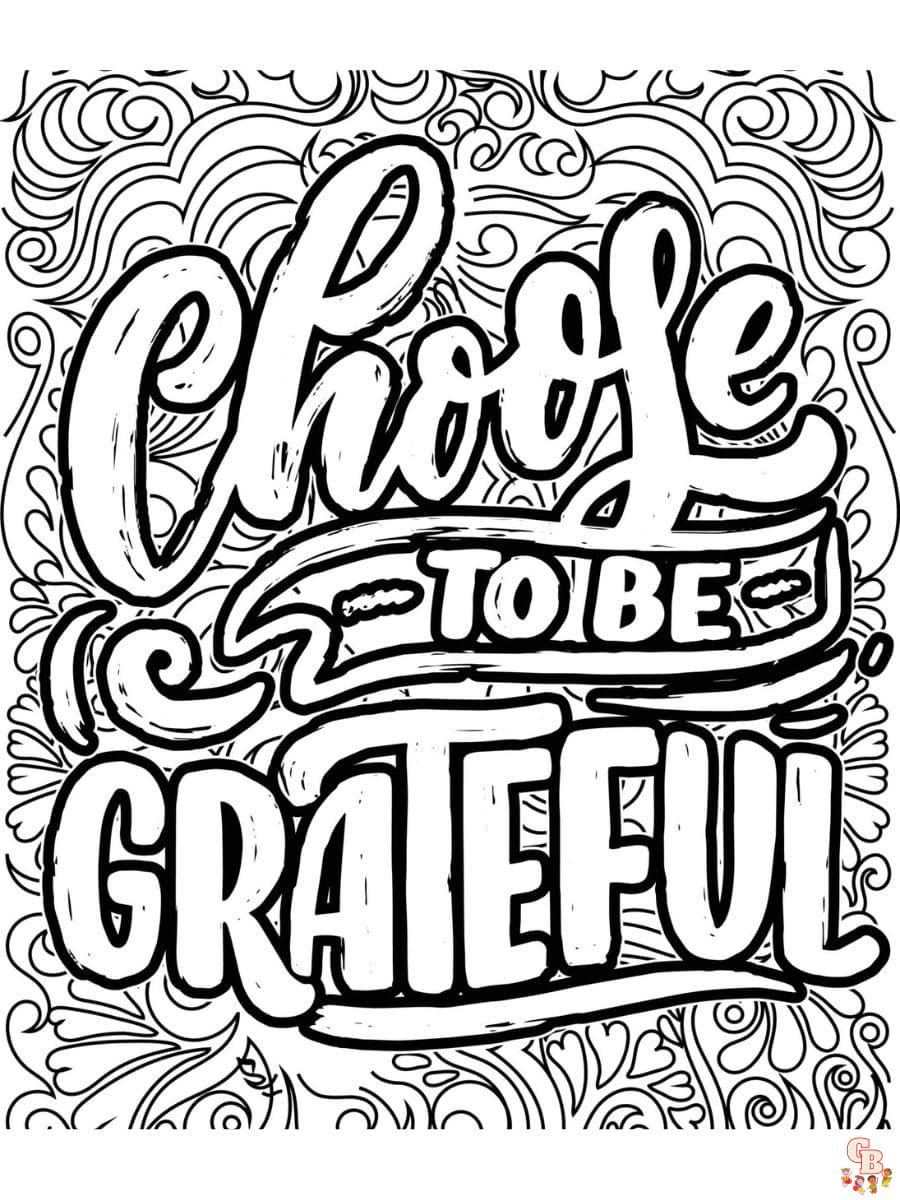 gratitude coloring pages