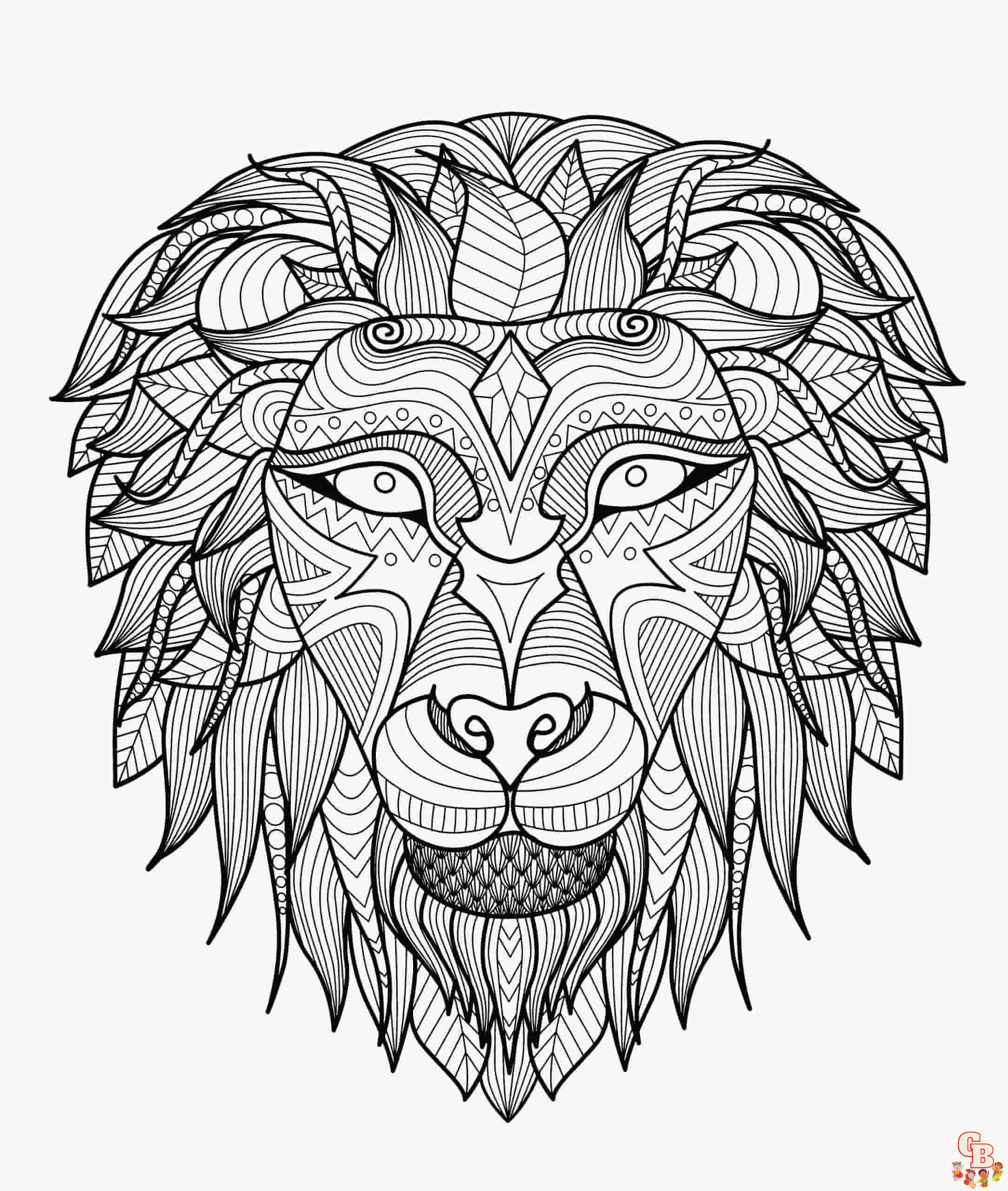 hard coloring pages for adults scaled
