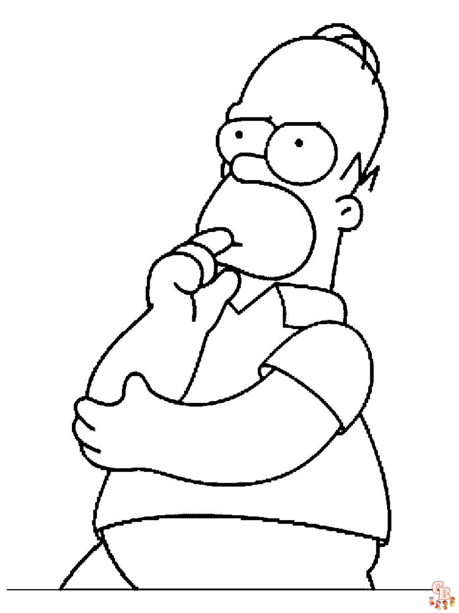 The Simpsons Coloring Pages
