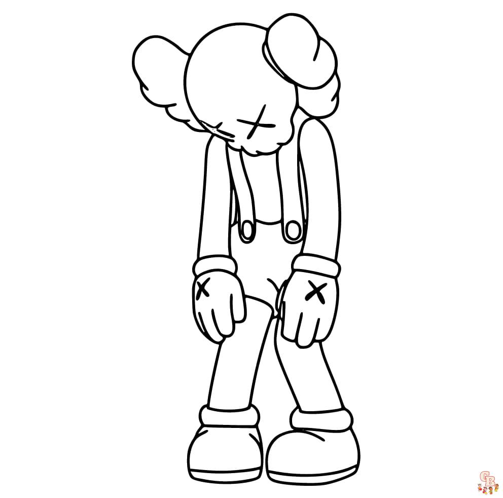Kaws Coloring Pages