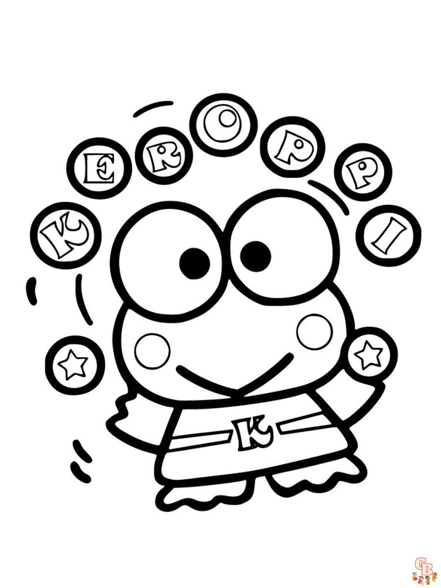 keroppi coloring pages to print out