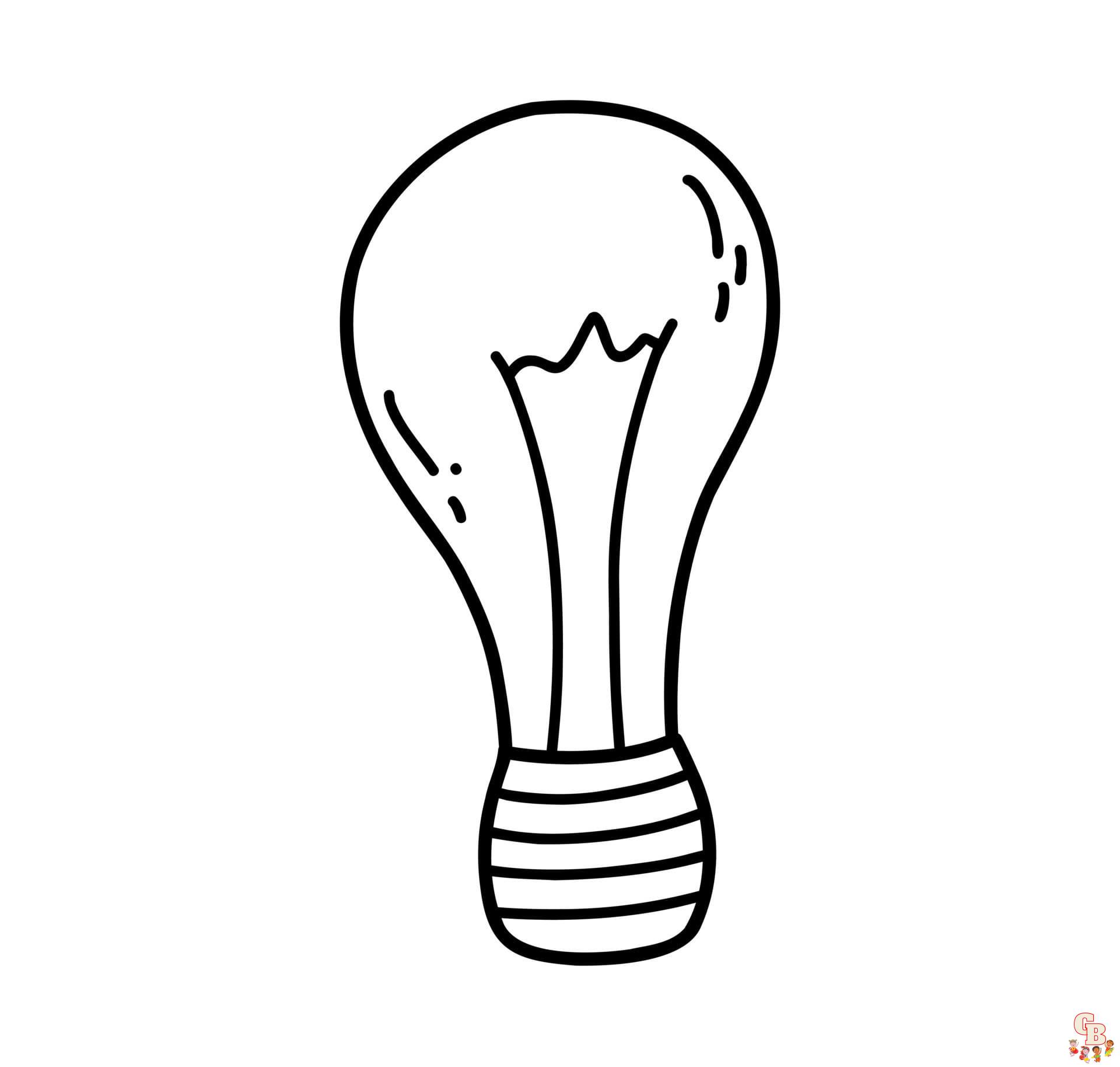 light bulb Coloring Sheets