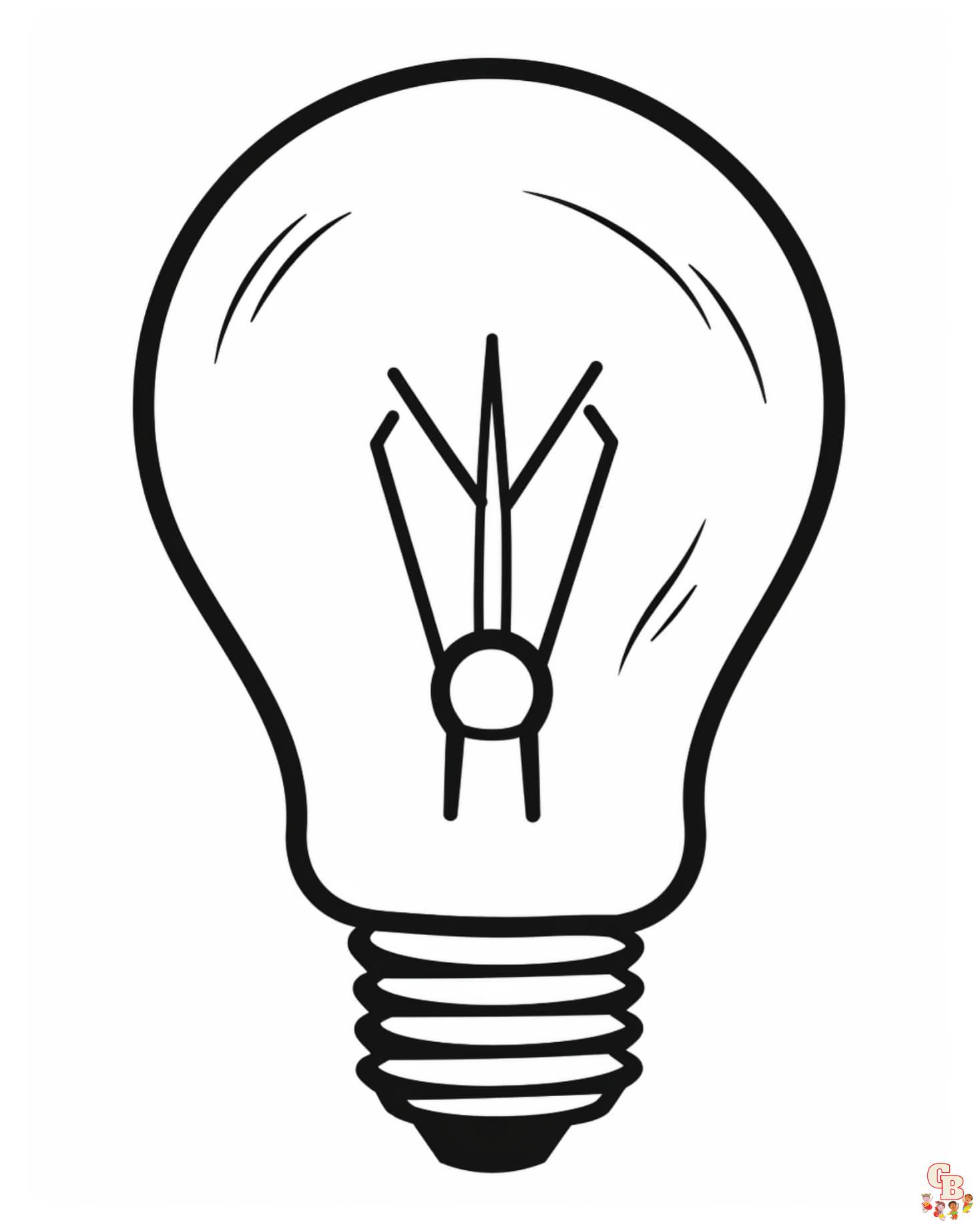 light bulb Coloring page
