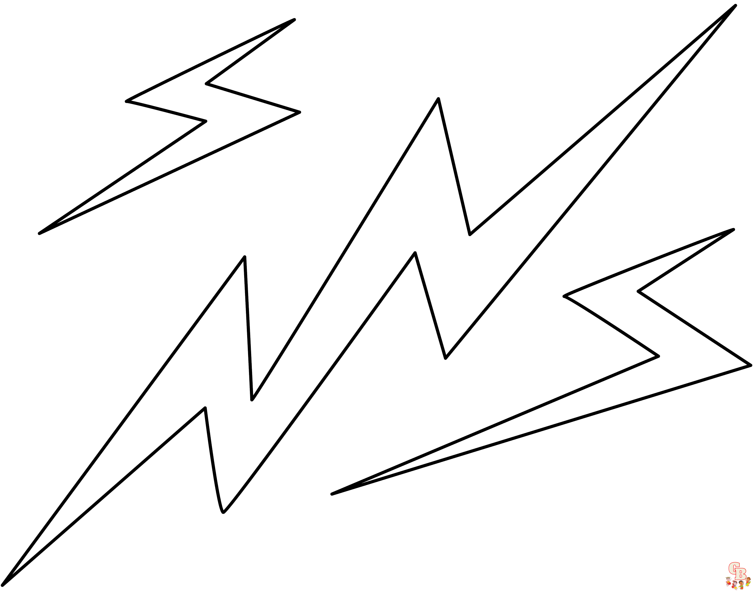 lightning bolt coloring pages free