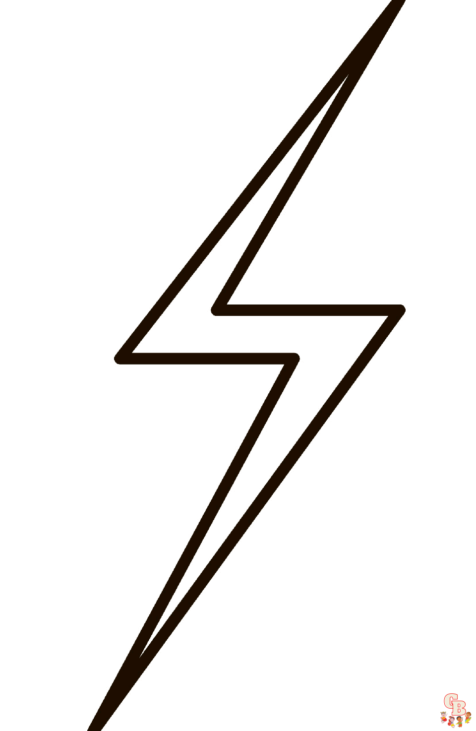 lightning bolt coloring pages printable free
