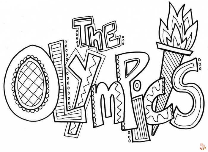 olympic coloring pages to print