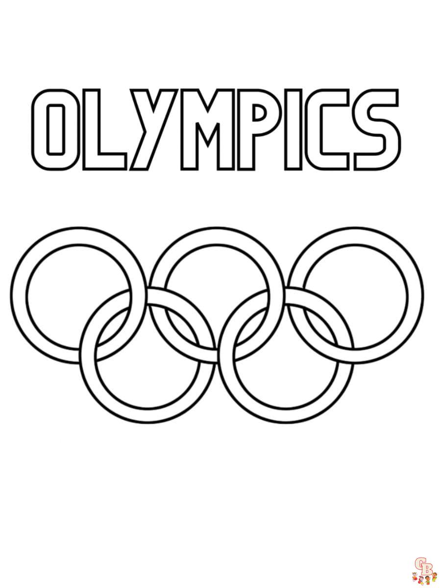 Printable Olympic Coloring Pages Free For Kids And Adults