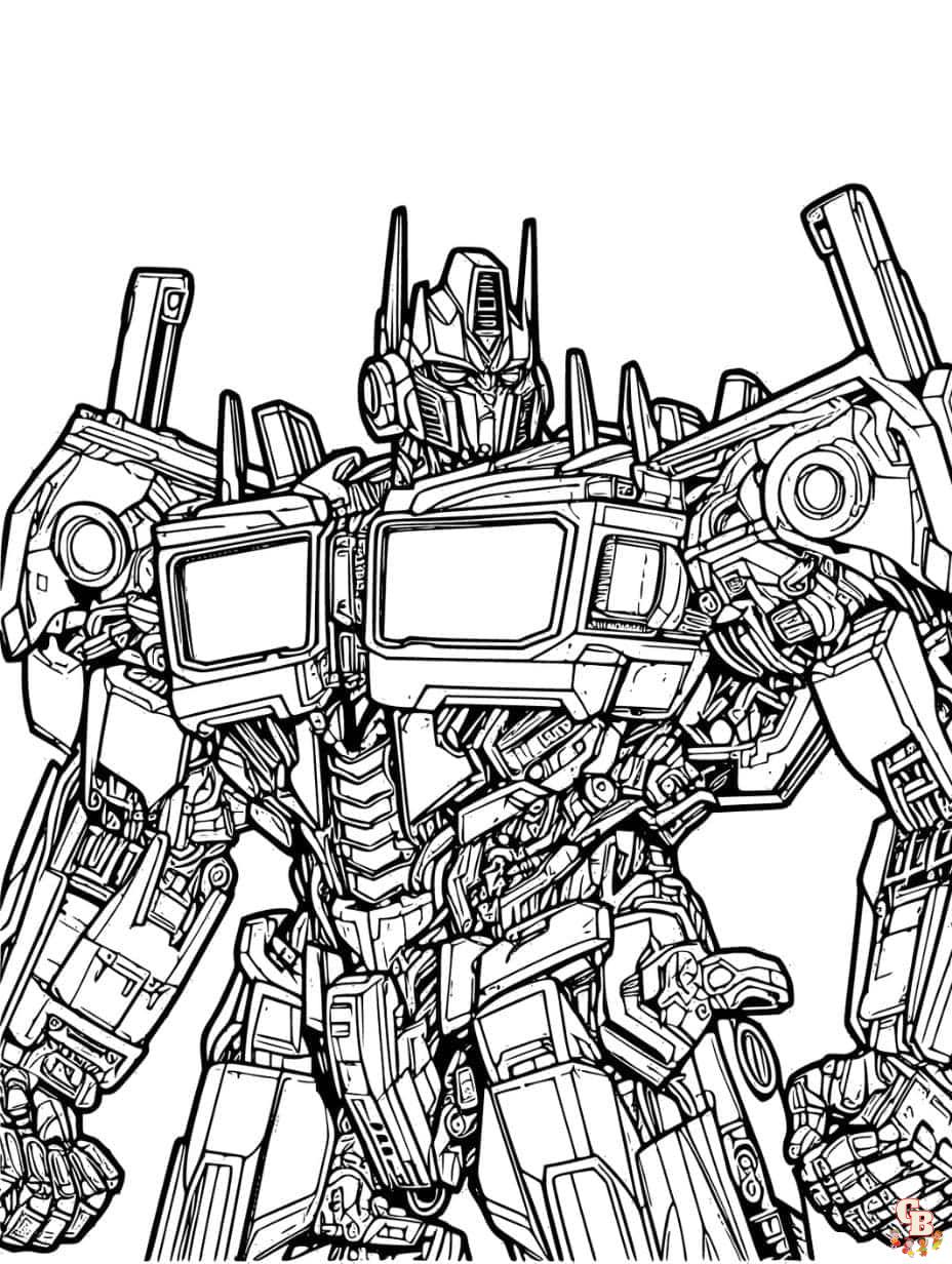 Transformers coloring pages