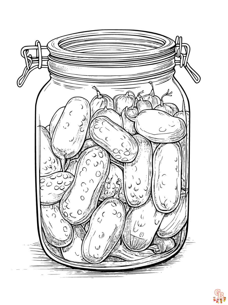 Pickle Coloring Pages