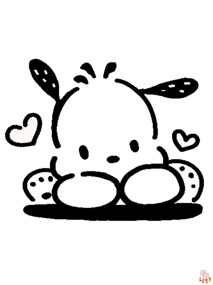 pochacco coloring pages