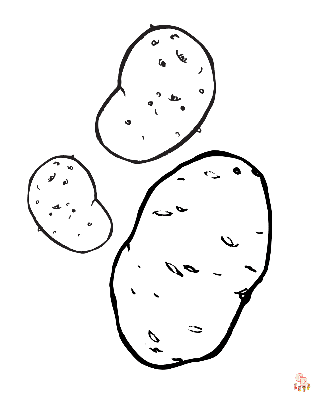 Раскраски картофель