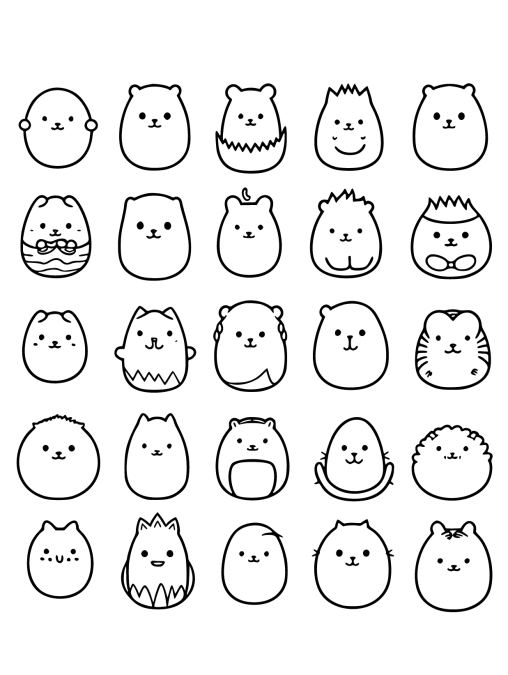 Squishmallows Coloring Pages for Kids | Free Printable Sheets