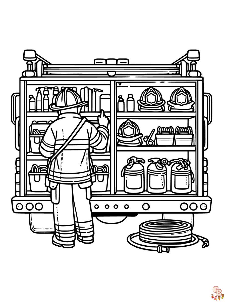 printable firefighter coloring pages