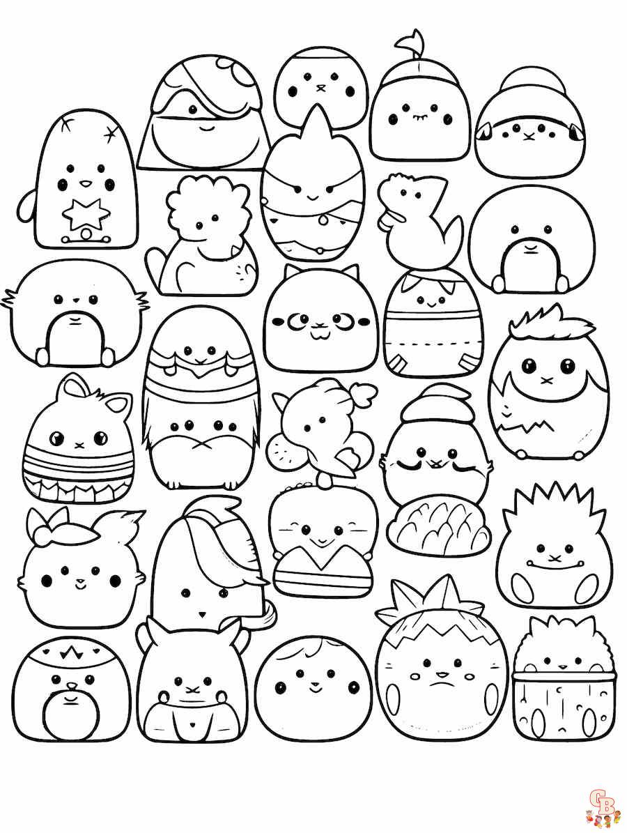 printable squishmallows coloring pages