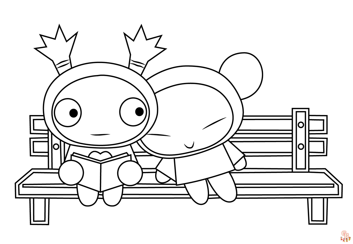 pucca coloring pages free