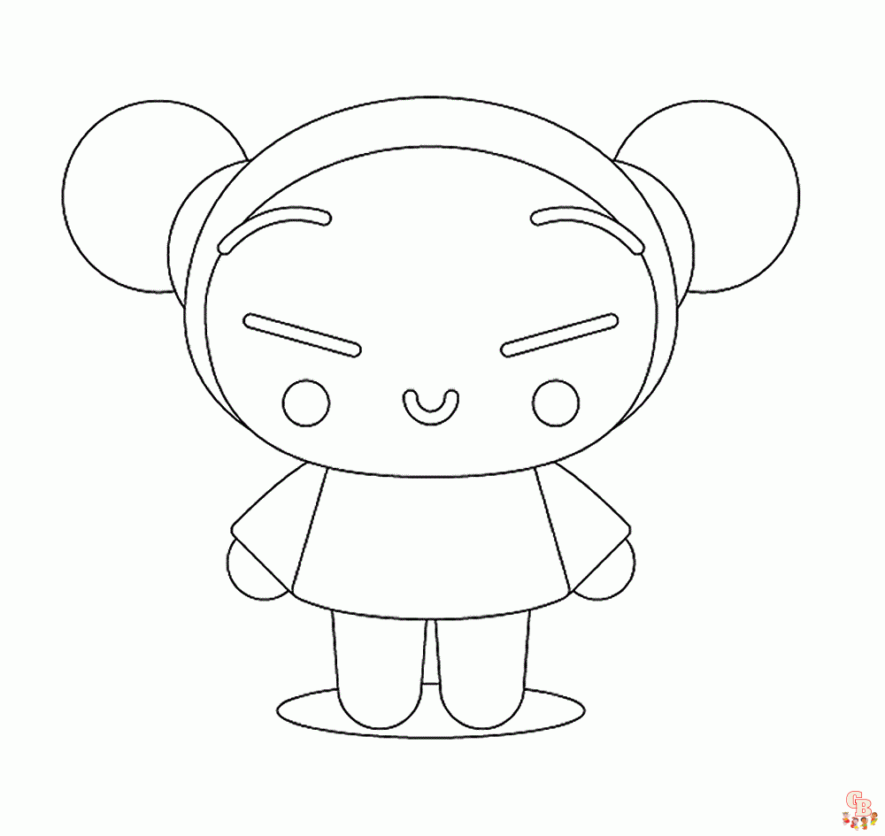 pucca coloring pages printable free