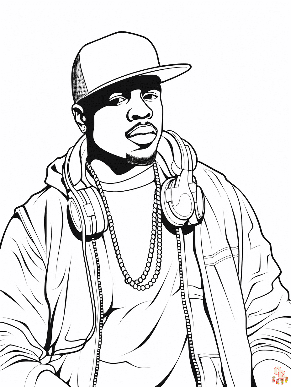 rapper coloring pages