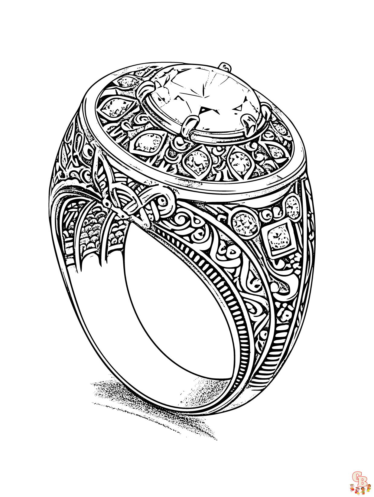 Ring Coloring Pages