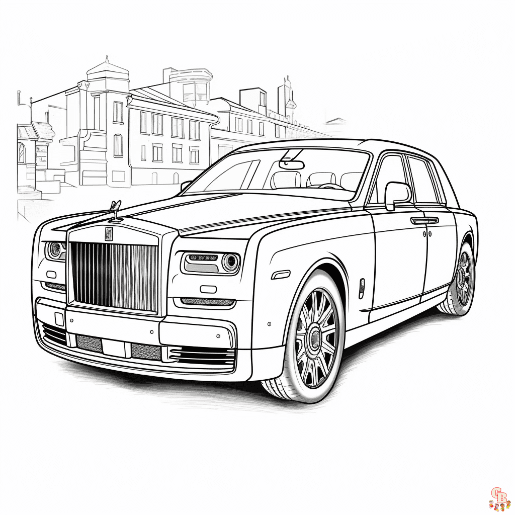 rolls royce Coloring Sheets Free