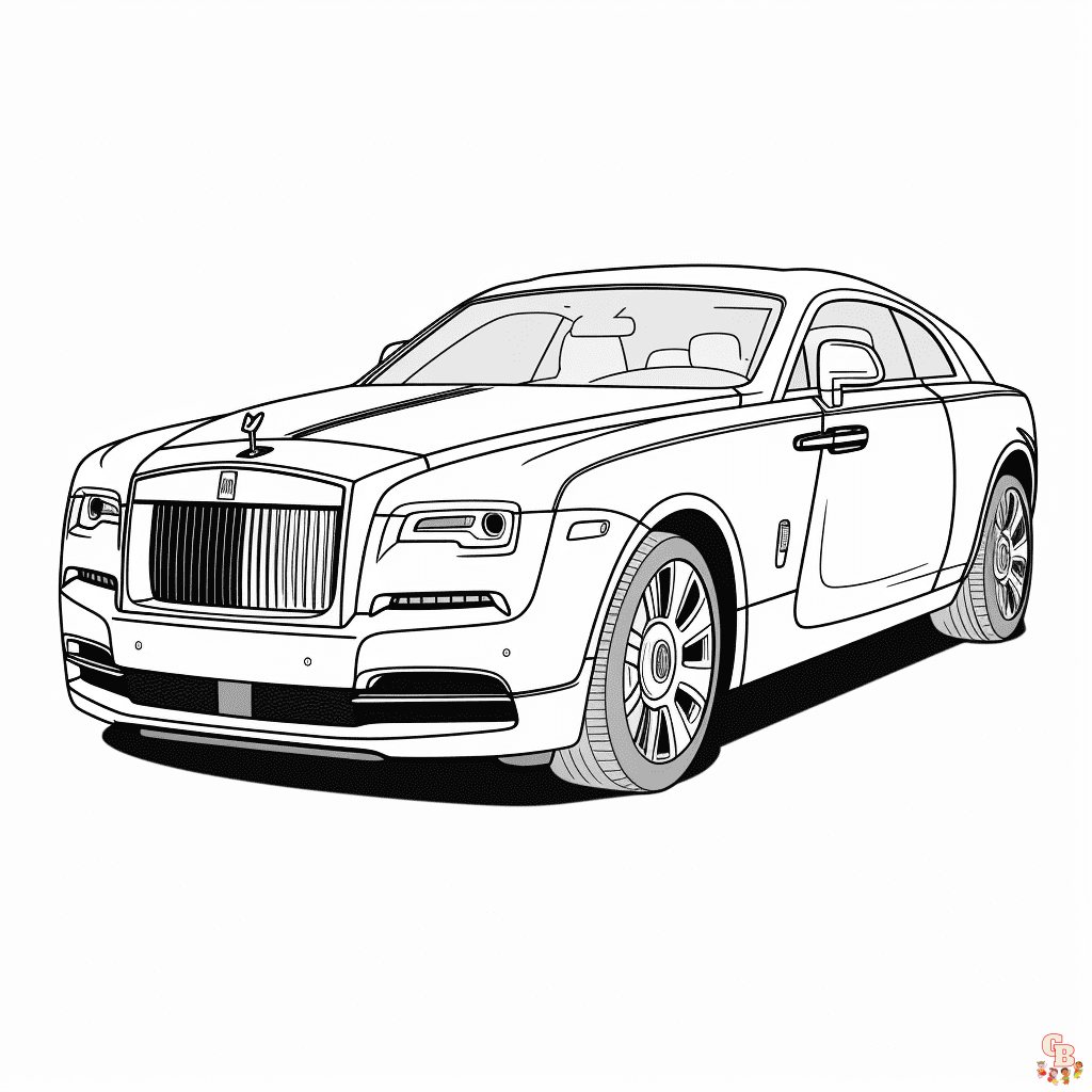 rolls royce coloring pages free