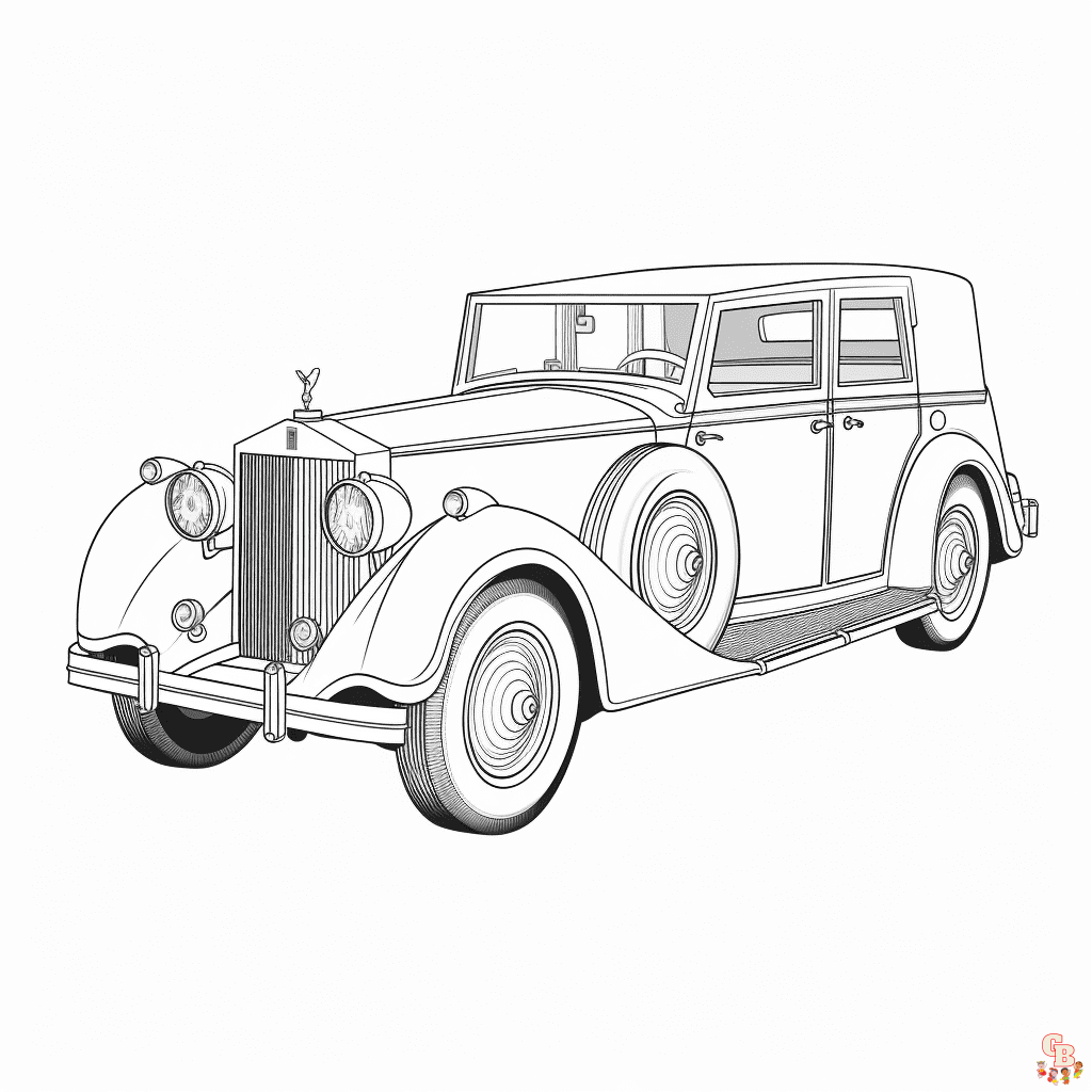 rolls royce coloring pages printable