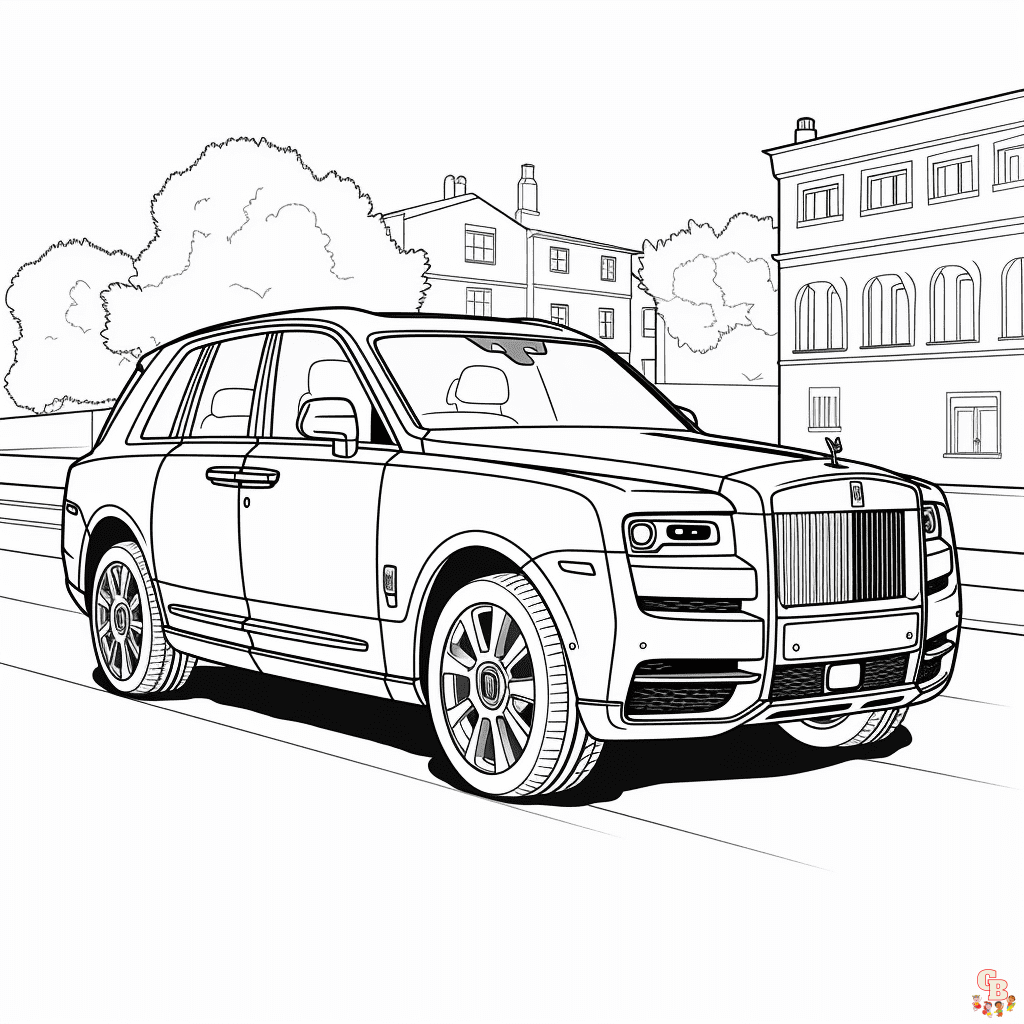 rolls royce coloring pages to print
