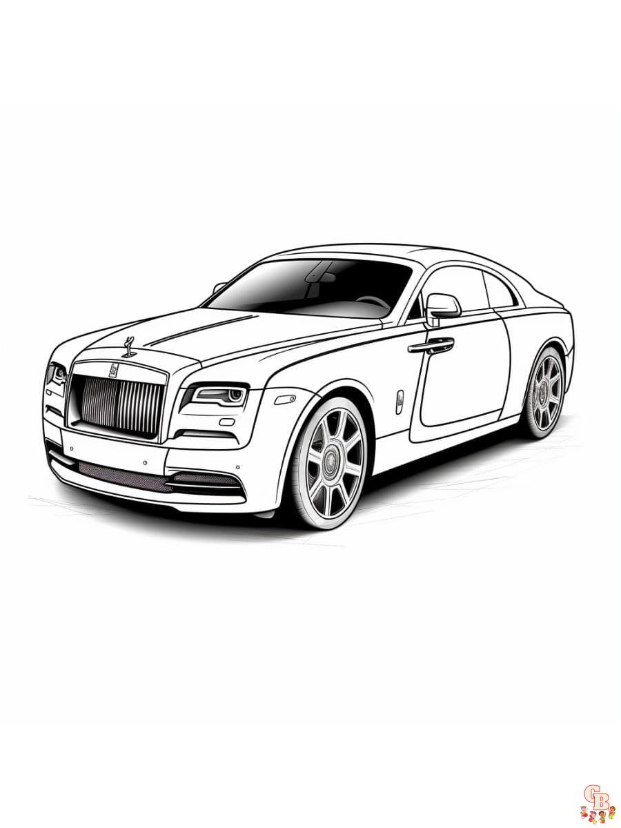 rolls royce coloring pages