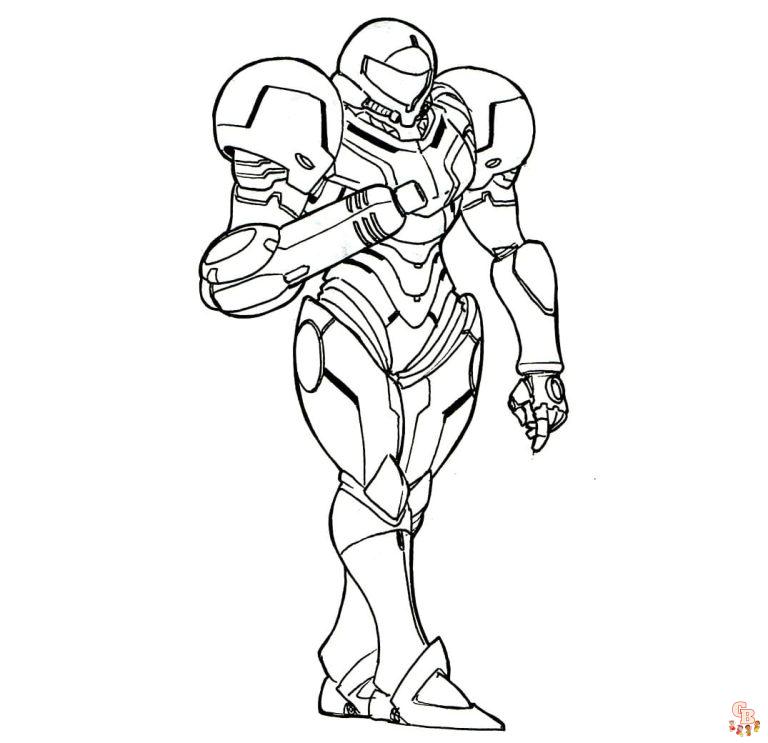 Printable Samus Coloring Pages Free For Kids And Adults