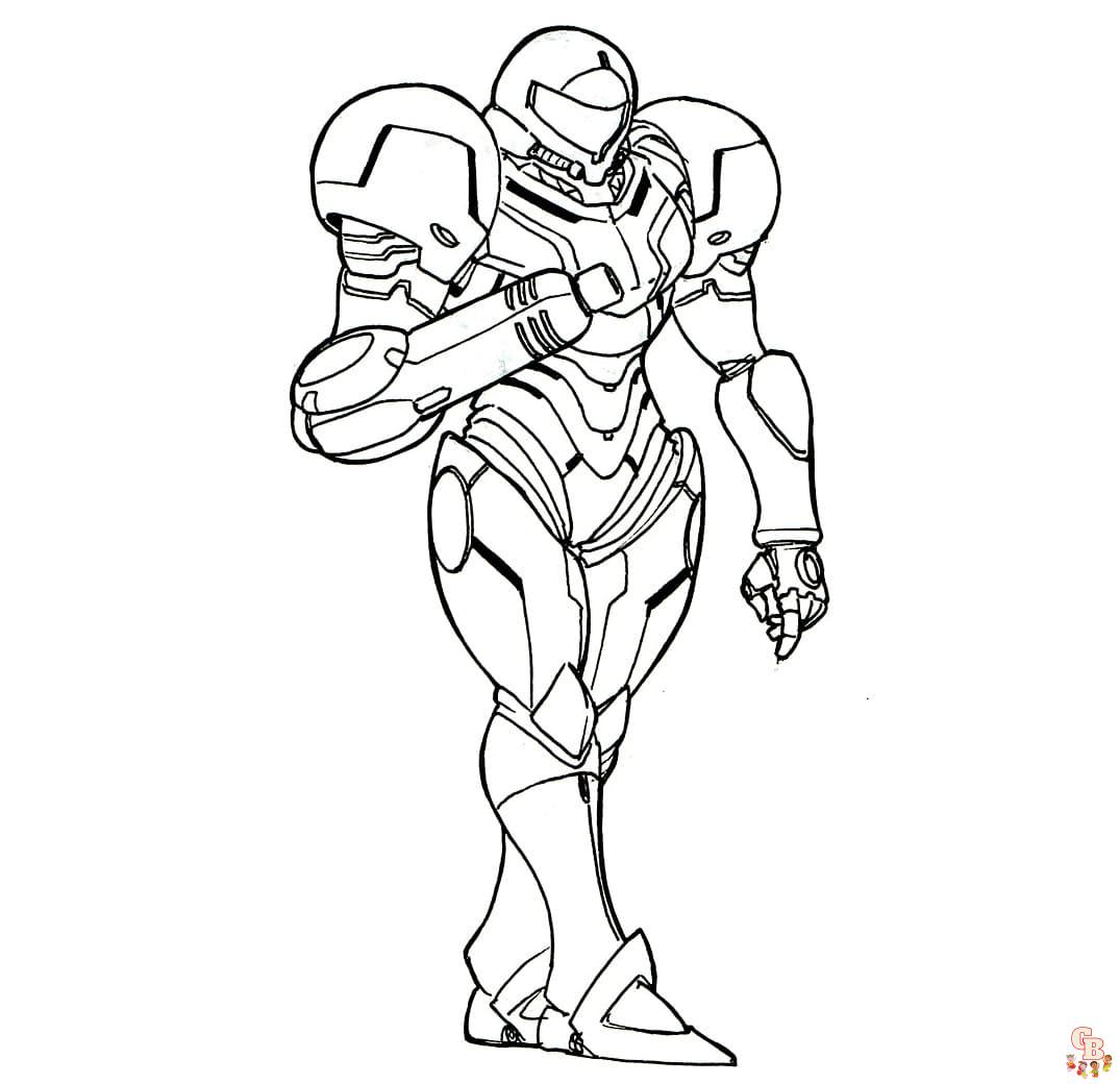samus coloring pages to print