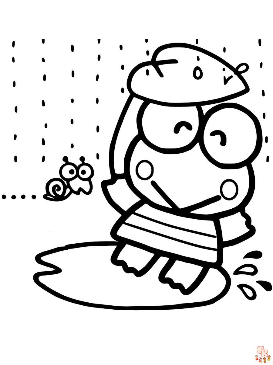 sanrio keroppi coloring pages to print free