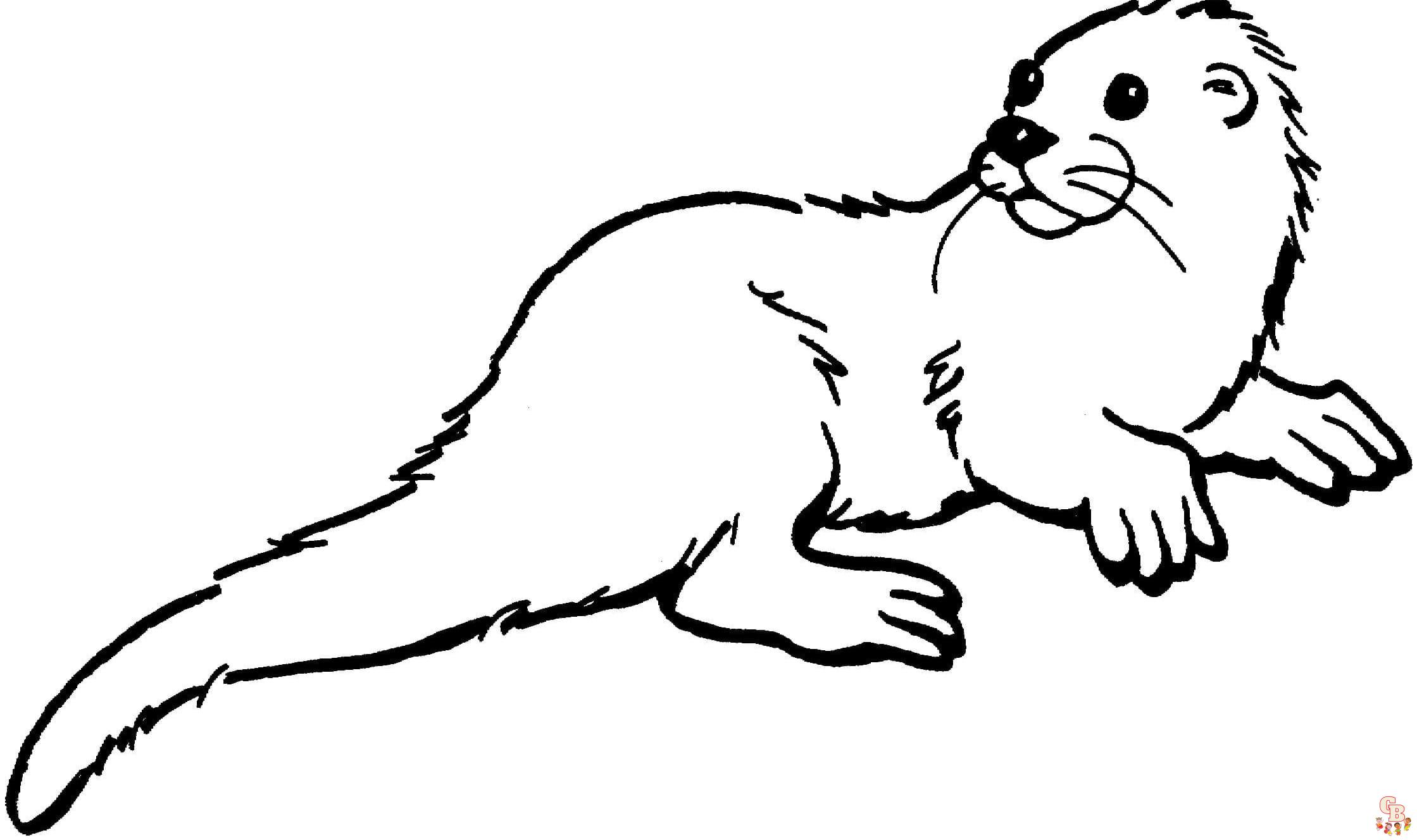 sea otter coloring pages to print free