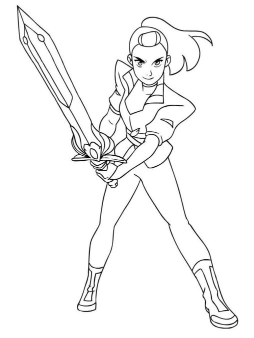 Printable She Ra Coloring Pages Free For Kids And Adults